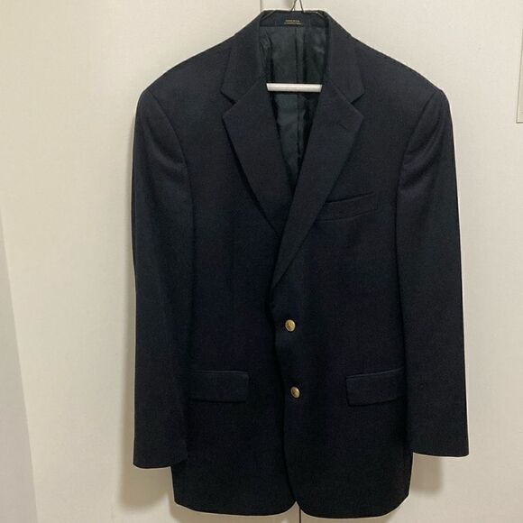 Hart Schaffner Marx 1887 Navy Blue Wool 2 Button Blazer Jacket. Size 41R. - Picture 1 of 10